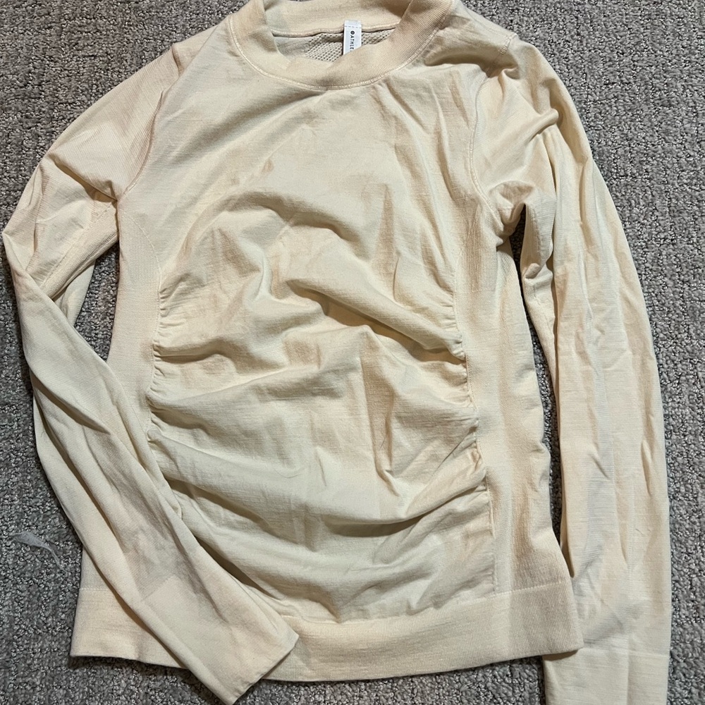 Athleta Lot - Women's Cream Long Sleeve  and Sleeveless shirts